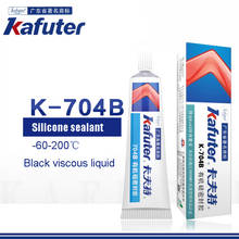 Kafuter-goma de silicona negra, pegamento de sellado de silicona aislante impermeable, adhesivo de reparación fijo para lámparas, 45g, 704B 2024 - compra barato