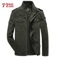 Military Jacket Men Spring Autumn Cotton Army Cotton Mens Jackets and Coats Plus Size M-6XL Fashion Armband Bomber Jacket Male 2024 - buy cheap