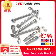 CVK Motorcycle Aluminium Rear Footrests Bracket Kit Foot Pegs Rests Assembly For Suzuki GSXR1000 K7 2007-2008 2024 - buy cheap