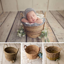 Newborn Photography Props Baby Weaving Baskets Infant Posing Prop Photo Studio Creative Posing Container Suit For Many Theme 2024 - buy cheap