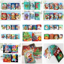 kexinzu Full 5d Diy Diamond Painting Cross Stitch Christmas Cards Diamond Mosaic 3D Emboridery Beads Gift  Paper Card 2024 - buy cheap