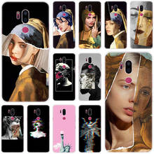 Funda de arte con Collage de David Mona Lisa para LG, G5, G6 Mini, G7, G8, G8S, V20, V30, V40, V50, ThinQ, Q6, Q7, Q8, Q9, Q60, W10, W30, Aristo 2 X Power 2 y 3 2024 - compra barato