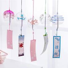Glass Wind Chimes Japanese-Style Wind Chime Simple And Beautiful Label Pendnat Wind Bells Japanese Glass Wind Chime Pendant 2024 - buy cheap