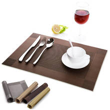 4PCS/Lot PVC Placemat Individual Table Slip-resistant Mat Waterproof Kitchen Dining Table Hot Pad Washable Decorative Placements 2024 - buy cheap