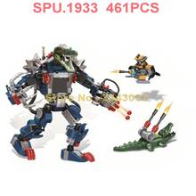  461pcs crocodile military attack swat weapon robot mecha 4  building blocks Toy 2024 - buy cheap