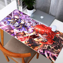 Anime mousepad xxl gaming mouse pad mause gamer genshin tapete de impacto acessórios para computador portátil tapete do computador padmouse teclado de mesa 2024 - compre barato