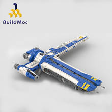 BuildMoc Technical Space Fighter Mantis Spaceship Spaceship Aviation Children Diy Toy Building Block Creator Model New Year Gift 2024 - buy cheap