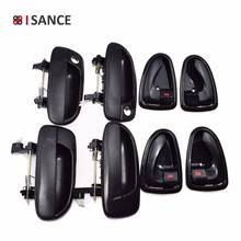 ISANCE Black Outside & Inside Door Handle Kit of 8 For Hyundai ACCENT 2000 2001 2002 2003 2004 2005 2006 2024 - buy cheap