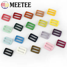 Meetee-hebilla de anillo ajustable, accesorio de 50 Uds., 16/20/25mm, hebillas tri-glide de nailon, para correa DIY 2024 - compra barato