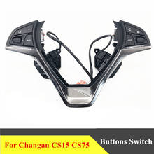 Controle de volante multifuncional, acessório para carro, botão de áudio, cruzeiro, cs15, cs75 2024 - compre barato