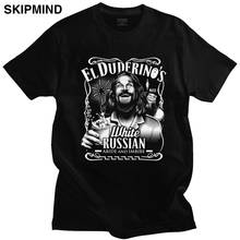 Camiseta clásica y divertida de The Big Lebowski para hombre, camisa de manga corta con cuello redondo, informal, de cine y de algodón 2024 - compra barato