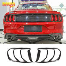 BAWA Lamp Hoods Car Stickers ABS Exterior Tail Light Guard Cover Accessories for Ford Mustang 2018+ 2024 - buy cheap