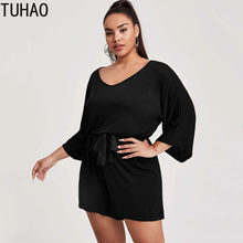 TUHAO Plus Size Rompers Womens Clothes 7XL 6XL 5XL 4XL 3XL Large Size Wide-leg Pants Jumpsuits Casual Loose Jumpsuit WM29 2024 - buy cheap