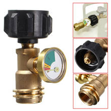 Propane Tank Brass Adapter Pressure Meter Gauge for LP Gas Grill BBQ Camping Stove Propane Tank Gauge Stove Accessories 2024 - buy cheap