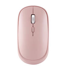 Bluetooth 4.0 2.4G Wireless Dual Mode Mouse Mini Optical Computer Mause 1600 DPI 3D Office USB Pink Portable Mice Fork PC Laptop 2024 - buy cheap