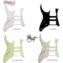 Pleroo  Guitar Parts For Left Handed MIJ Ibanez RG350 EXZ Guitar Pickguard Humbucker HSH Pickup Scratch Plate With10 Hole Screws 2024 - buy cheap