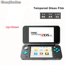 Chenghaoran película de vidro temperado para nintendo, proteção para console de jogos de 2ds xl ll 2dsxl 2dsll up + tela protetora 2024 - compre barato