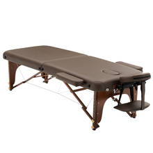 Folding Portable Massage Table Adjustable Height PU Leather Waterproof Massage Table SPA Table Professional Massage 2024 - buy cheap