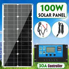 100W Solar Panel kit battery Charge + 30A Controller Caravan Boat Home Charger for Home/Yacht/RV/Caravan/Cabin/Boat 2024 - buy cheap