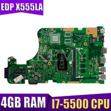 X555LA материнская плата для ноутбука ASUS X555LP X555LD X555LJ X555LB X555LF Материнская плата ноутбука X555LAB для тестирования системной ок I7-5500U 4GB-RAM 2024 - купить недорого