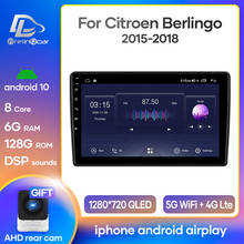 Prelingcar para citroen berlingo 2015-2018 monitor de carro rádio multimídia player de vídeo navegação android estéreo 2024 - compre barato