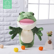 Kawaii Frog Hand Puppet Plush Comforting Toy Kindergarten Parent Child Interaction Performance Small Animal Doll Mouth Moving Ba 2024 - buy cheap