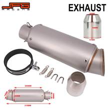 Motorcycle Universal 51mm Slip on Exhaust Muffler Rear Pipe Tailpipe For YAMAHA YZF R1 R3 R6 MT07 MT09 TMAX530 TMAX500 FZ07 FZ09 2024 - buy cheap
