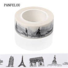 PANFELOU-pegatinas divisorias de construcción, 1,5 CM x 10M, adhesivo para enmascarar bordes, washi tape de papel, DIY, álbum de recortes, Cuenta de mano 2024 - compra barato