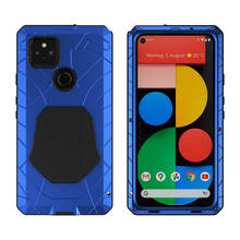 Imatch caso do telefone para google pixel 5a 6 pro casos de alumínio duro metal resistente proteção moda capa com presente à prova de choque 2024 - compre barato