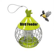 Alimentador de pássaros para exterior, gaiola de ferro antiesquilo para alimentação de pássaros ao ar livre 2024 - compre barato