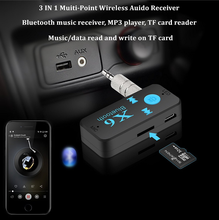 Беспроводной музыкальный аудиоприемник 3 в 1 X6 USB Bluetooth для opel astra peugeot 307 bmw e46 kia cerato nissan teana seat ibiza 2024 - купить недорого