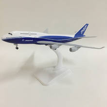 JASON TUTU 20cm Original Boeing 747 Plane Model Airplane Model Aircraft Model 1:300 Diecast Metal planes toys Collect 2024 - buy cheap