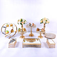 7-11pcs/lot Round cake holder Crystal transparent Cake Stand for birthday decoration Wedding Supply 2024 - buy cheap