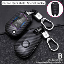 Carbon Car Key Case For Peugeot 5008 4008 3008 2008 308 408 508 307 301 308S 207 206 Citroen 3 Button Remote Fob Protector Cover 2024 - buy cheap