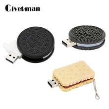 Pendrive Cartoon Oreo Biscuits Model USB Flash Drive 256GB Pen Drive 8GB 16GB 32GB 64GB 128GB USB 2.0 Flash Memory Stick Gifts 2024 - buy cheap