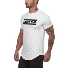 Just Gym Mesh T-Shirt Men Bodybuilding Clothing Mens Summer Brand Tight Tops Tees Homme Plain Fitness Quick Dry Tshirt 2024 - buy cheap