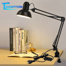 Adjustable Desk Lamp E27 Bulb EU Plug LED Table Lamp for Office Decoration Lights Reading Study Besides Bedroom Living Room 2024 - buy cheap