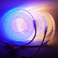 AC220V LED Strip Light SMD2835 120LEDs/M Flexible LED Tape Waterproof LED Ribbon with EU/UK Plug White/Warm White/Neutral White 2024 - buy cheap