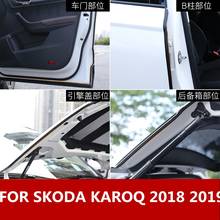 Adesivo de borracha para vedação de porta de carro, acabamento com ruídos, para skoda karoq 2018 2019 2024 - compre barato