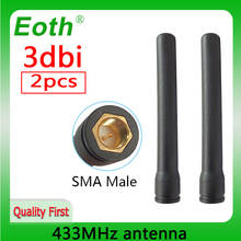 2pcs 433 mhz antena 3dbi sma conector macho antena 433 mhz iotdirecional antena sem fio lorawan watermeter 433 m 2024 - compre barato