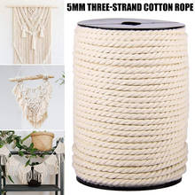 5mm Macrame Cotton Cord for Wall Hanging Dream Catcher Rope Craft String DIY Handmade Home Decorative Supply L5 2024 - buy cheap