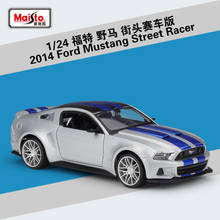 Maisto-Mustang Street Racer de aleación, modelo de coche de juguete para niños, 1:24, 2014 2024 - compra barato
