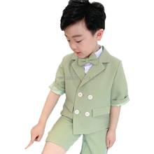 2020 Summer Style Children Clothing set Baby boys Girls Cool Jacket + shorts Formal suit kids Birthday Party clothes 2-10 years 2024 - buy cheap