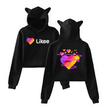 Likee hoodie Sweatshirt Casual girls Women Hooded Pullover Long Sleeve Russia Style Likee App LIKEE Hip Hop Hoodie Clothes Top 2024 - buy cheap