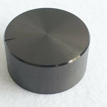 Ghh alavanca de potenciômetro de controle de volume, preto 48x22mm, de alumínio, para 6mm, tampa de furo knurled, fácil de substituir, mi0451 2024 - compre barato