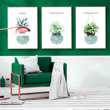 Nordic Ins Modern Simple Hydroponic Tropical Plants Decorative Drawing Living Room Bedroom Wall Art Canvas Pictures Posters 2024 - buy cheap