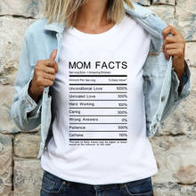 Футболка женская из 100% хлопка, забавный подарок на день матери, Повседневная рубашка с графическим принтом «питательные факты» 2024 - купить недорого