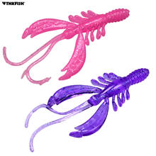 15pcs/lot Soft Shrimp Fishing Lure Pesca Artificial Wobblers 75mm 3.9g Silicone soft bait Fishing Tackle 2024 - buy cheap