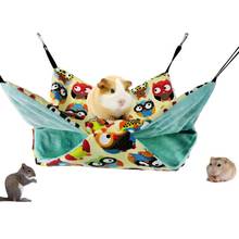 Warm Pet Hamster Hammock Hanging Bed Squirrel Double Layer Hammock Nest Hanging House Warm Sleeping Bed Accessories Pet Products 2024 - buy cheap