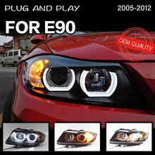 Faros delanteros para BMW E90 3 Series 2005-2012 320, luces LED DRL Hella 5 Xenon Len Hid H7, accesorios para coche 323i 325i 2024 - compra barato